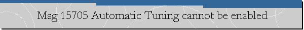 Msg 15705 Automatic Tuning cannot be enabled